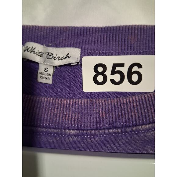 White Birch Oversized Women's size Small  Acid Washed Slouchy Grungecore Top - Picture 6 of 10